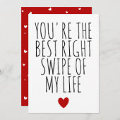 あなたはの最高の私の人生の愛の贈り物の右スワイプ シーズンカード (正面/裏面)