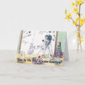 あなたはの最高の科学先生-サンキューカード カード (黄色い花)