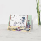 あなたはの最高の科学先生-サンキューカード カード (正面)