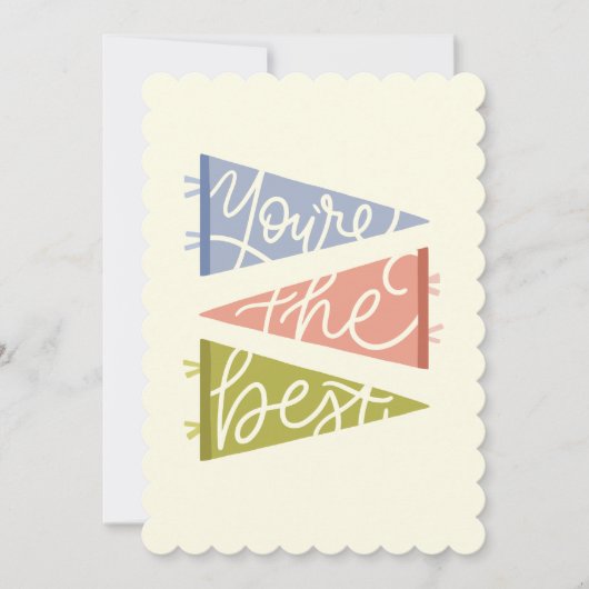 あなたはの最高の-サンキューカード サンキューカード (正面)