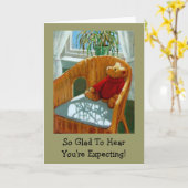 あなたはの期待ベビーカード カード (黄色い花)