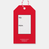 あなたはの爆弾ホットココア爆弾ラベル ギフトタグ (裏面)