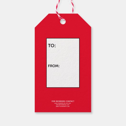 あなたはの爆弾ホットココア爆弾ラベル ギフトタグ (裏面)