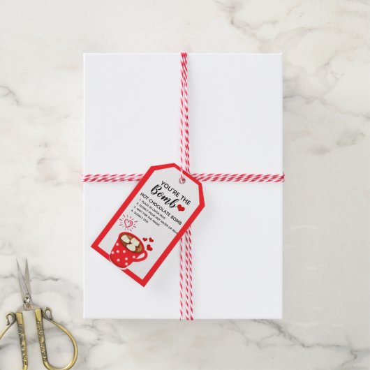 あなたはの爆弾ホットココア爆弾ラベル ギフトタグ (より糸付き)