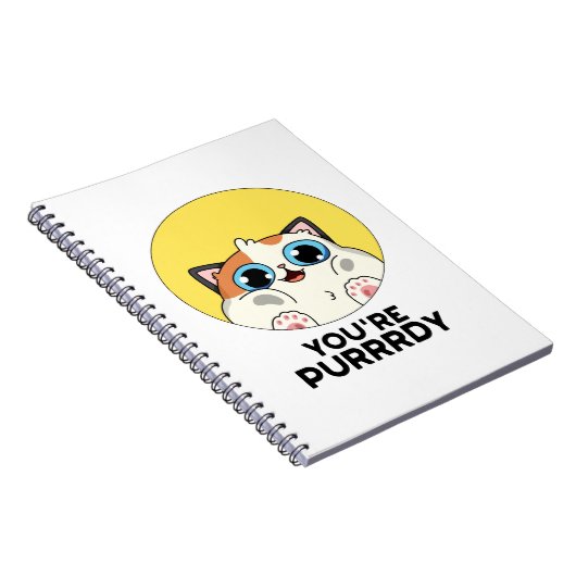 あなたはの猫おもしろいプリン ノートブック (右側)