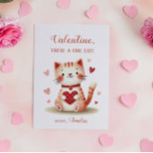 あなたはの猫オクールレンジよくはしゃぐ子猫バレンタイン ノートカード