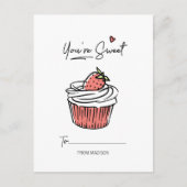 あなたはの甘いカップケーキ教室のバレンタインポストカード シーズンポストカード (正面)