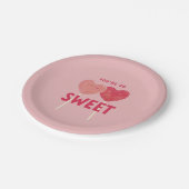 あなたはの甘い – 棒つきキャンデー紙プレート ペーパープレート (アングル)