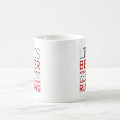 あなたはの生活はランニング良い コーヒーマグカップ (中央)
