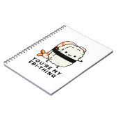 あなたはの私のエビおもしろいモノすしプリン ノートブック (左側)