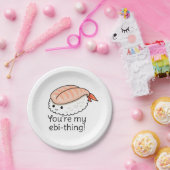 あなたはの私のエビモノすしプリン ペーパープレート (パーティー)