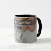 あなたはの私のバレンタインのサファイアダイヤモンドコーヒーマグ マグカップ (正面右)