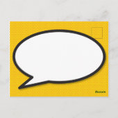 あなたはの私のヒーローおもしろいレトロ漫画ブックアポップ・アートのート ポストカード (裏面)