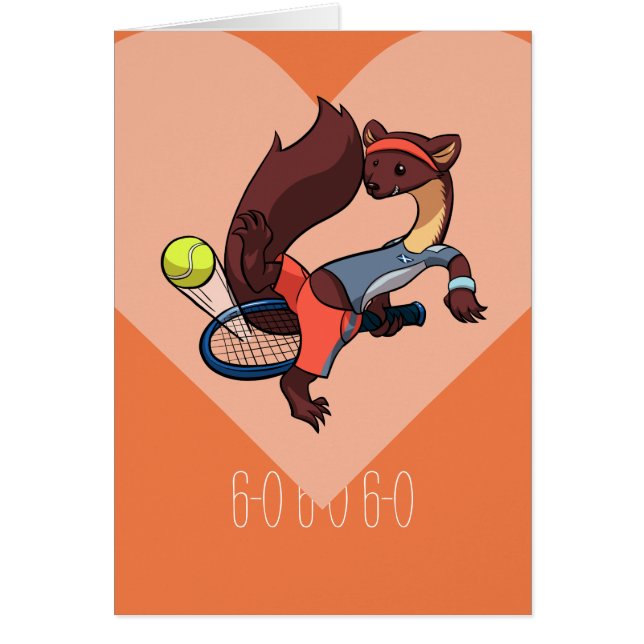 あなたはの私の完璧なテニスの松のマーテン漫画 (正面)