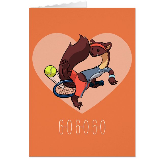 あなたはの私の完璧なテニスの松のマーテン漫画 (正面)