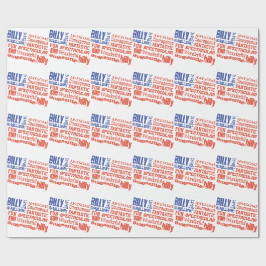 あなたはの米国国素晴らし名パーソナライズされた旗 ラッピングペーパー (フラット)