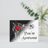 あなたはの素晴らしグランジスタイルバレンタイン葉書 シーズンポストカード (スタンド正面)