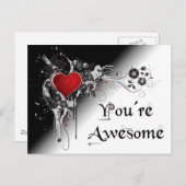 あなたはの素晴らしグランジスタイルバレンタイン葉書 シーズンポストカード (正面/裏面)