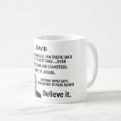 あなたはの素晴らしパパその他のパパはすべて災害 コーヒーマグカップ (正面右)