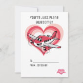 あなたはの素晴らし飛行機飛行機子供バレンタインデー シーズンカード (正面)