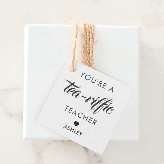 あなたはの茶離れの先生、紅茶ギフトラベル、クラフト フェイバータグ (インサイチュ)