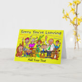 あなたはの離れ漫画 カード (黄色い花)