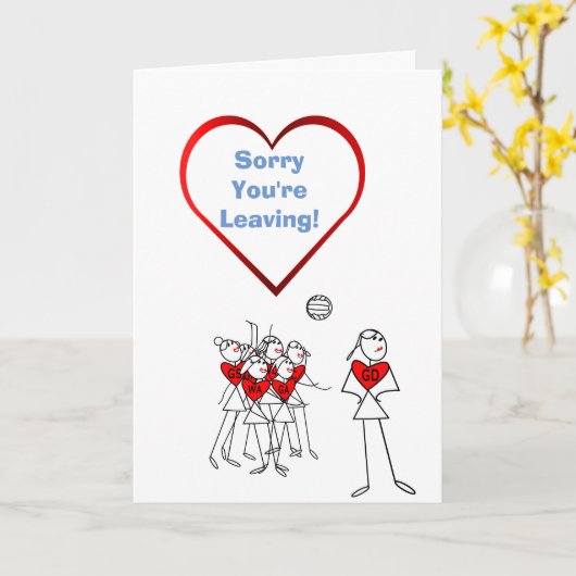 あなたはの離れNetball Greeting カード (黄色い花)