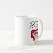 あなたはのMy Bestieおもしろい友最高の人ハート名 コーヒーマグカップ (正面右)