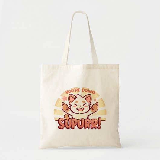 あなたはのSuPURRの実行 トートバッグ (正面)