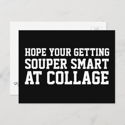 あなたははがき頭が切れるをおもしろい取る ポストカード (正面/裏面)