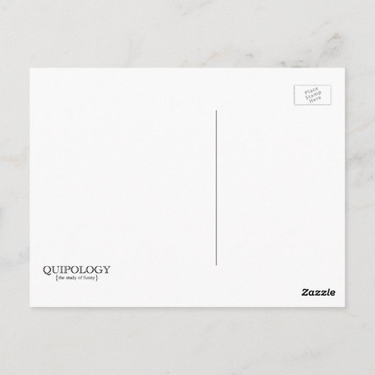 あなたははがき頭が切れるをおもしろい取る ポストカード (裏面)