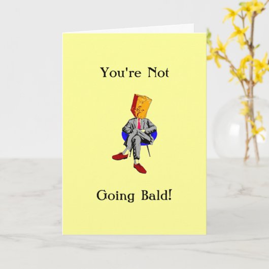 あなたははげない カード (黄色い花)