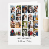 あなたははまだ1つ20写真ロマンチックなバレンタイン カード (正面)