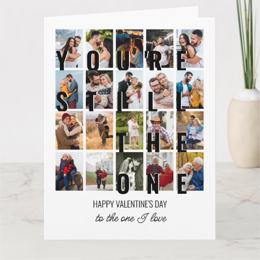 あなたははまだ1つ20写真ロマンチックなバレンタイン カード (正面)