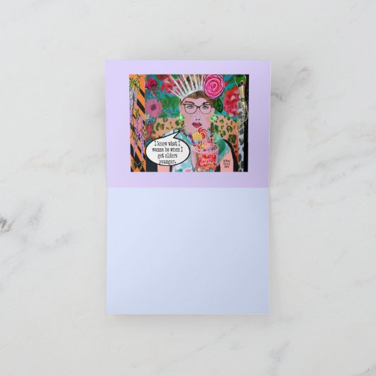 あなたはは古くない。あなたはヴィンテージ カード (内部)