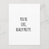 あなたはは本当にかわいらし ポストカード (正面)