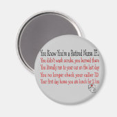 あなたはは退職したナースもし... マグネット (正面/裏面)