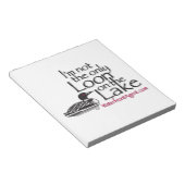 あなたはは、湖の唯一の物 ノートパッド (アングル)