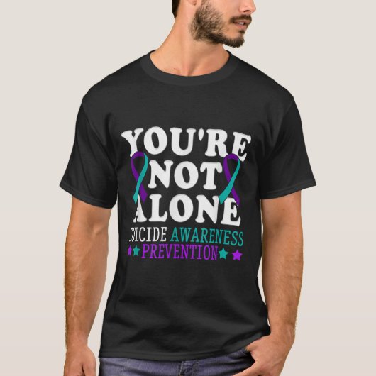 あなたはひとりじゃない うつ病 自殺防止 Awa Tシャツ (正面)