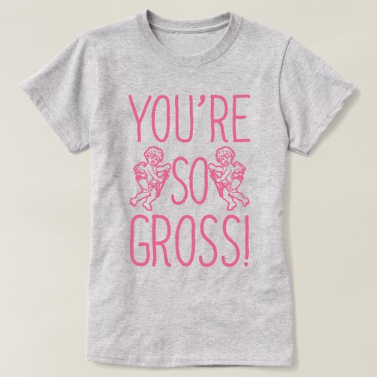 あなたはひどい反バレンタイン Tシャツ (デザイン正面)