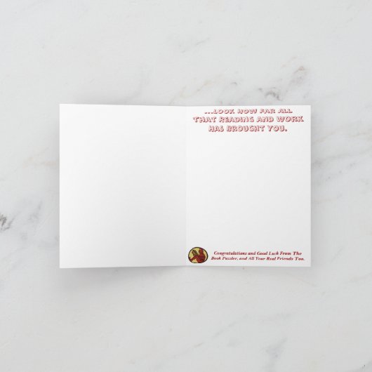 あなたはほとんど愚か者が勉強したそう懸命... カード (内部)