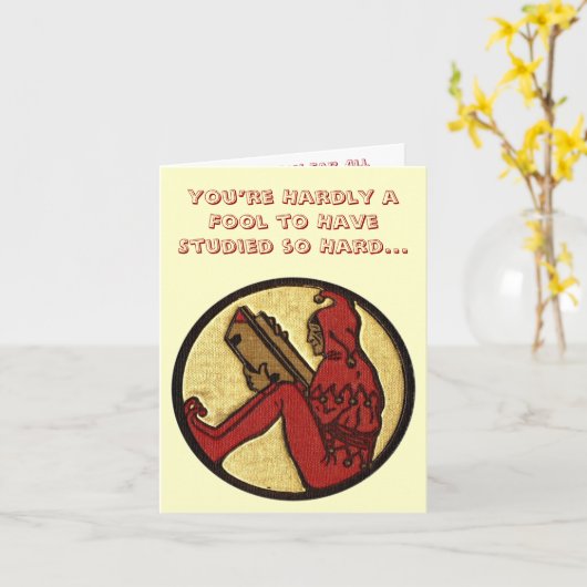 あなたはほとんど愚か者が勉強したそう懸命... カード (黄色い花)