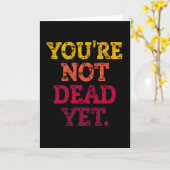あなたはまだ死んでいない カード (黄色い花)