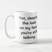 あなたはまだ話すマグ コーヒーマグカップ (左)