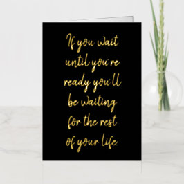 あなたはもしの準備まで待つ 箔シーズンカード