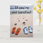 あなたはもしはだしで服を着ていない カード (黄色い花)