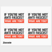 あなたはもしアンチファシストじゃないあなたって何なの？ 長方形シール (シート)