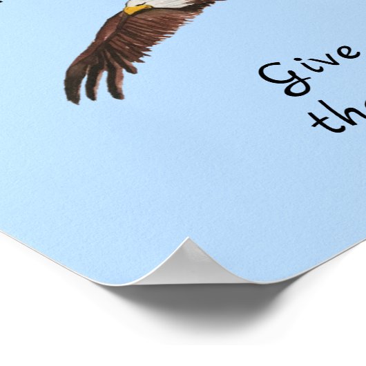 あなたはもしイーグル引用文を飛びたい感動的 ポスター (角)