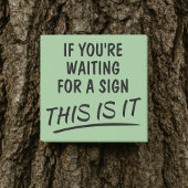 あなたはもしサイン待ってこれだ前向き ポストイット