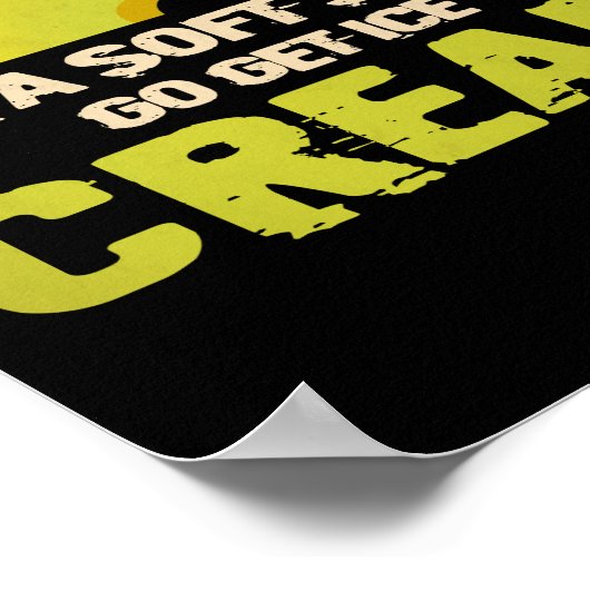 あなたはもしソフトクリームを探して行く ポスター (角)